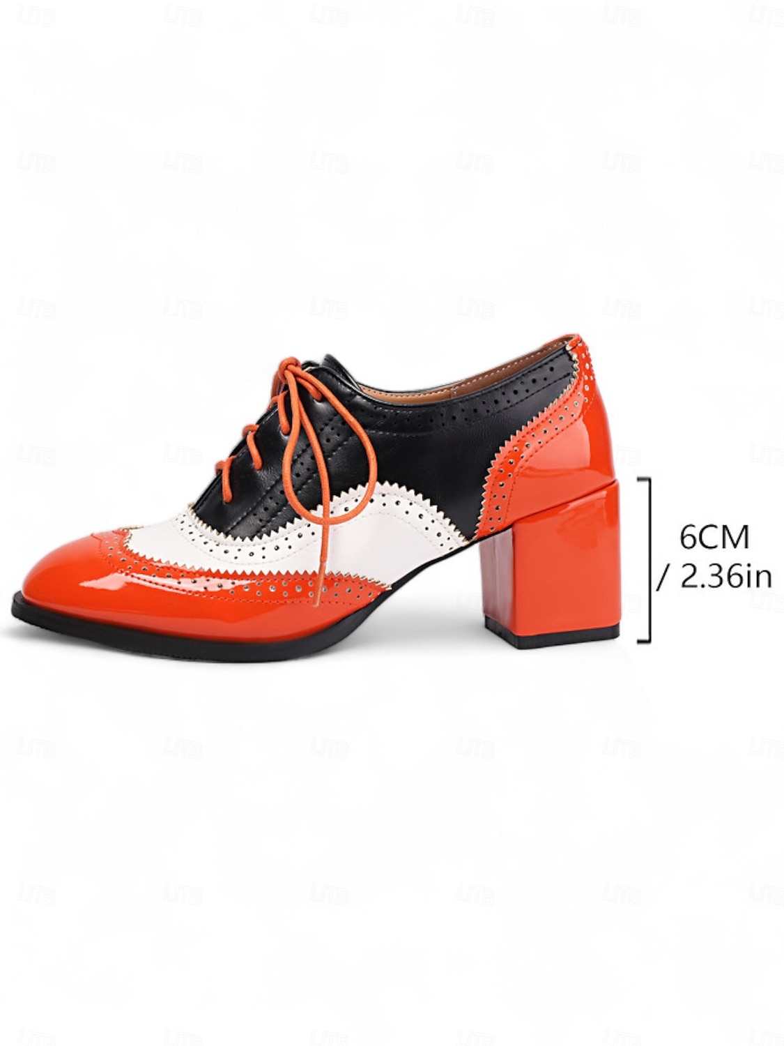 Zweifarbige Oxford-Schuhe mit Blockabsatz für Damen – Retro-Schnürschuhe in Mintgrün und Metallic für den Streetstyle im 50er-Jahre-Stil, Alltagsoutfits und legere Anlässe 2025 - $46.99 –P7