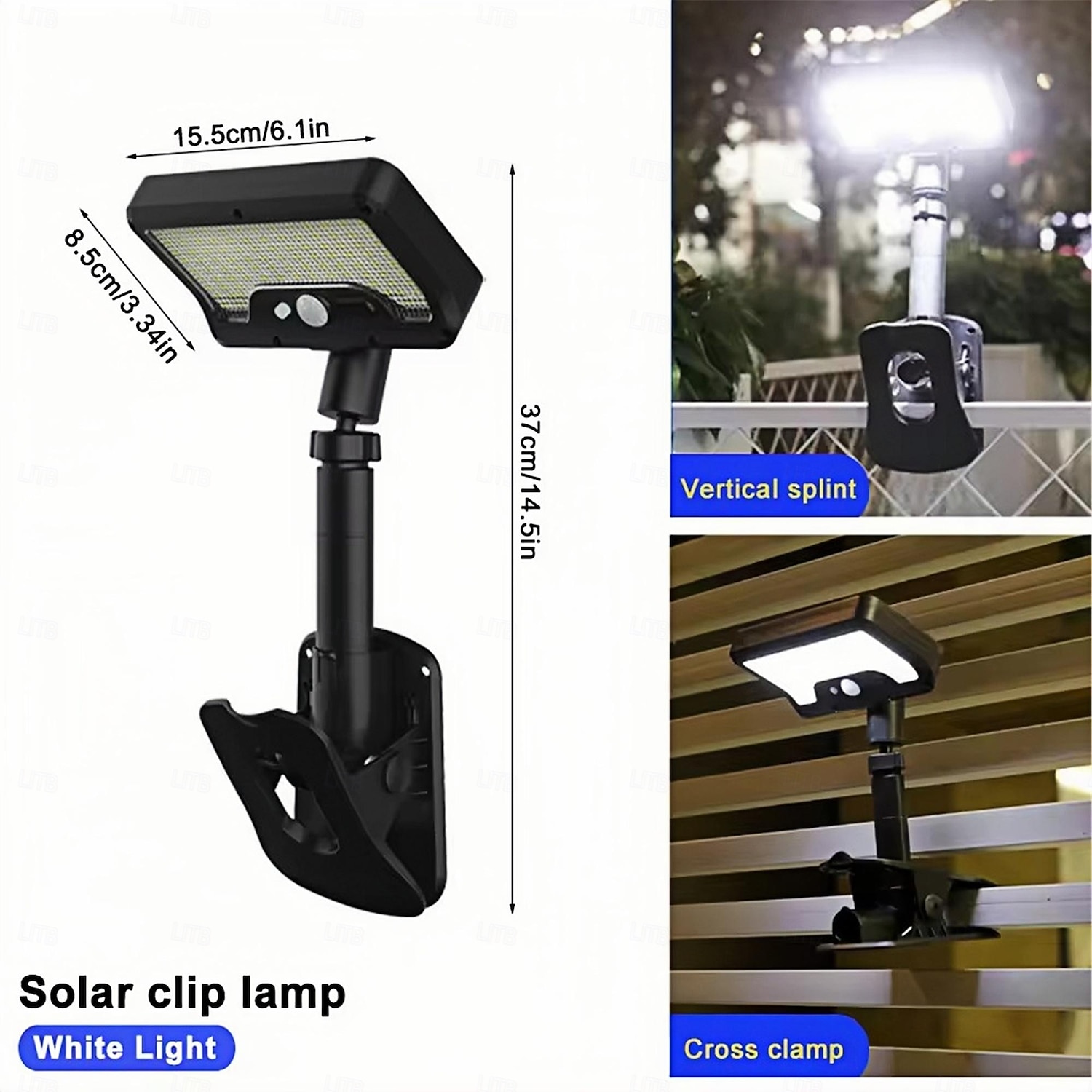 USB Clip On Solar Light Outdoor Motion Sensor 92 LED Solar Fence Lights Waterproof Safety Lighting Fences Decks Drainage Camping Tro  1PC 2026 - $38.99 –P2