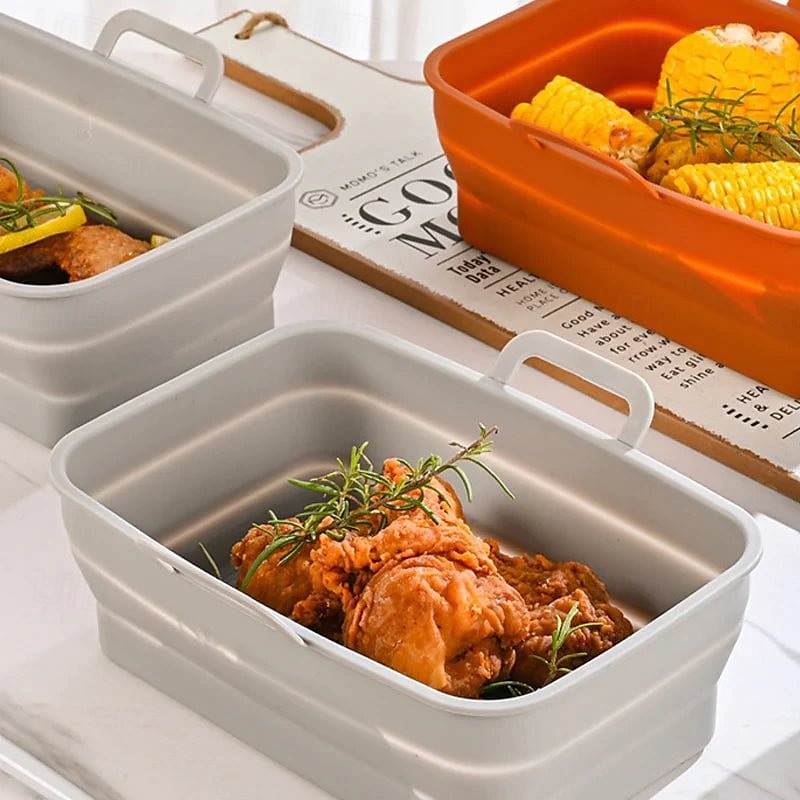 Foldable Air Fryer Silicone Baking Tray Reusable Non Stick Heat Resistant Kitchen Mat for Cooking Roasting Grilling Dishwasher Safe Accessory for Home Baking Use 2025 - $21.99 –P6