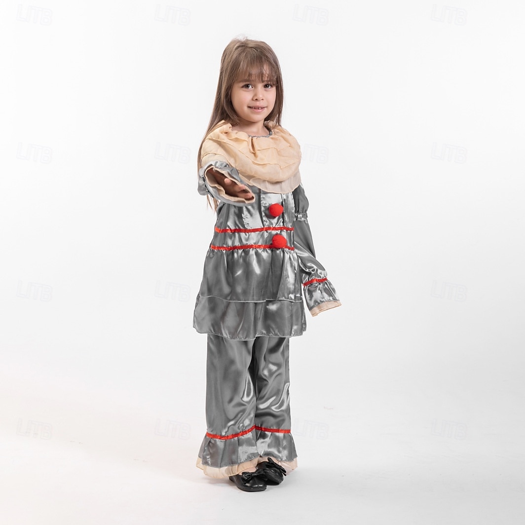 Clown Pennywise Halloween Kostüm Es Horror Gruseliges Kostüm Kinder Jungen Mädchen Halloween Karneval Leistung Party Einfache Halloween-Kostüme Verkleiden 2025 - $32.99 –P9
