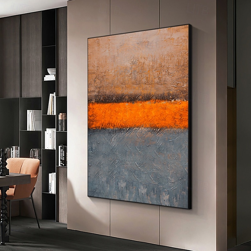 Peinture à l'huile faite à la main sur toile, décoration murale abstraite moderne pour la décoration intérieure, peinture roulée sans cadre, non tendue de 2025 ? $92.99 –P11