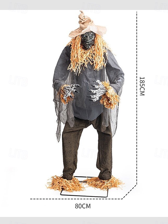 νέο στοιχειωμένο σπίτι για το Halloween διασυνοριακό μεγάλο υπαίθριο λούνα παρκ ηλεκτρική επαγωγή στολίδι διάβολος δέντρο σκιάχτρο ζόμπι 2025 - $974.99 –P5