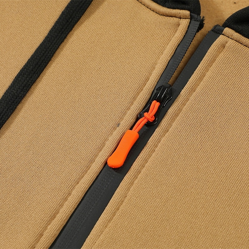 Pánské Kapuce Mikina se zipem na čtvrtletí Černá Velbloudí Tmavě šedá Kapuce Barevné bloky Slátanina Kapsy Čtvrtletní zip Sporty a outdoor Denní Dovolená Polyester Šik ven Základní Na běžné nošení 2025 - $22.99 –P10