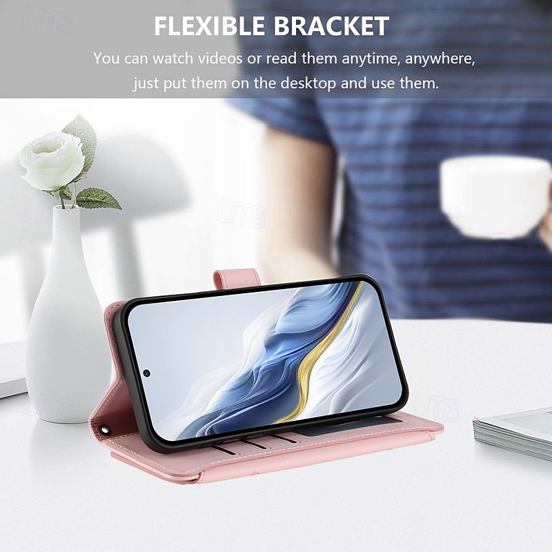 Чехол для телефона Samsung Galaxy S24 S23 S22 S21 Ultra Plus A55 A35 A25 A15 5G A54 A34 A14 A73 A53 A33 A23 A13 A72 A52 A42 A32 A22 A12 A02, чехол-кошелек с подставкой-держателем, на молнии, защитный 2025 - $16.99 –P15