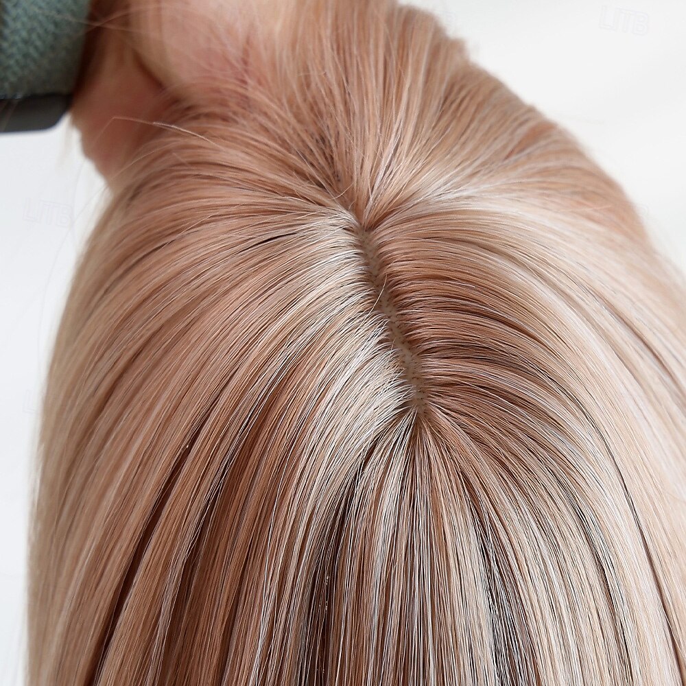 Peruca loira reta de 10 polegadas para mulheres – franja completa, cabelo curto, perfeita para looks de Halloween, cosplay e moda de 2026 por $28.99 –P2