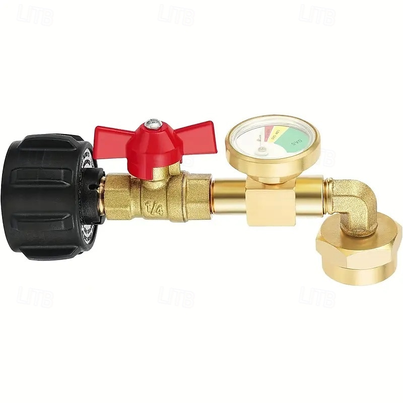 Adaptateur de recharge de propane robuste de 1 lb à 20 lb Adaptateur de recharge de propane facile à remplir avec valve &jauge idéale pour la cuisine en extérieur &barbecues de 2025 ? $42.99 –P10