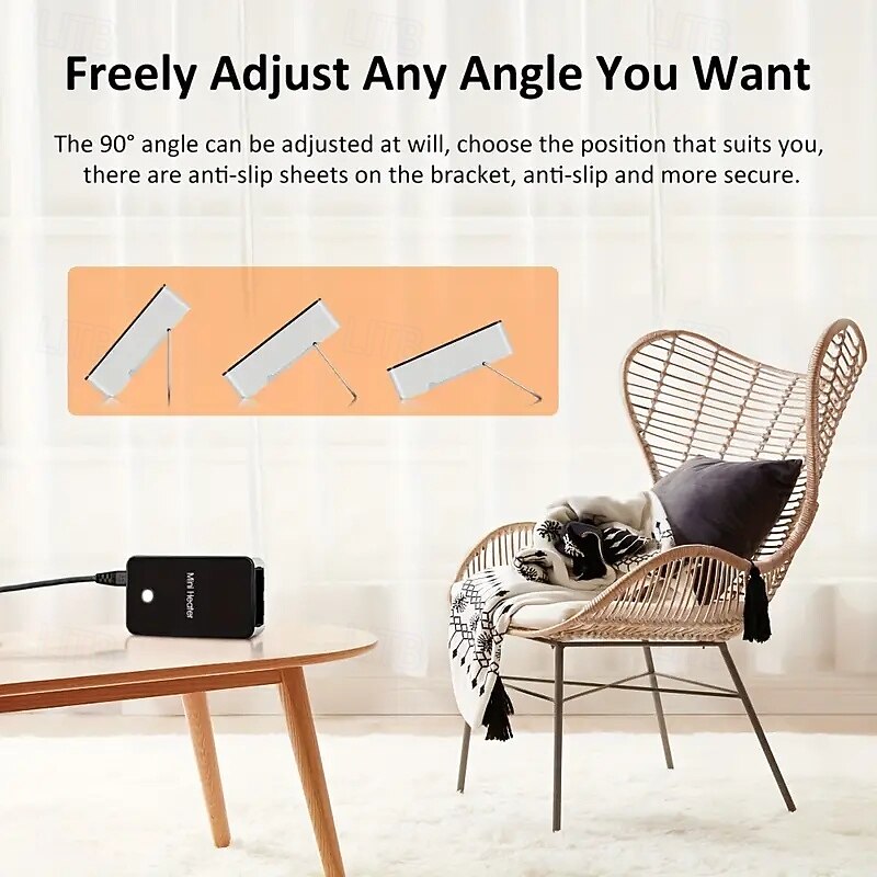 Portable Space Heater Mini Desk Heater Electric Fan Air Heater for Room/Office/Desk 2025 - $21.99 –P5