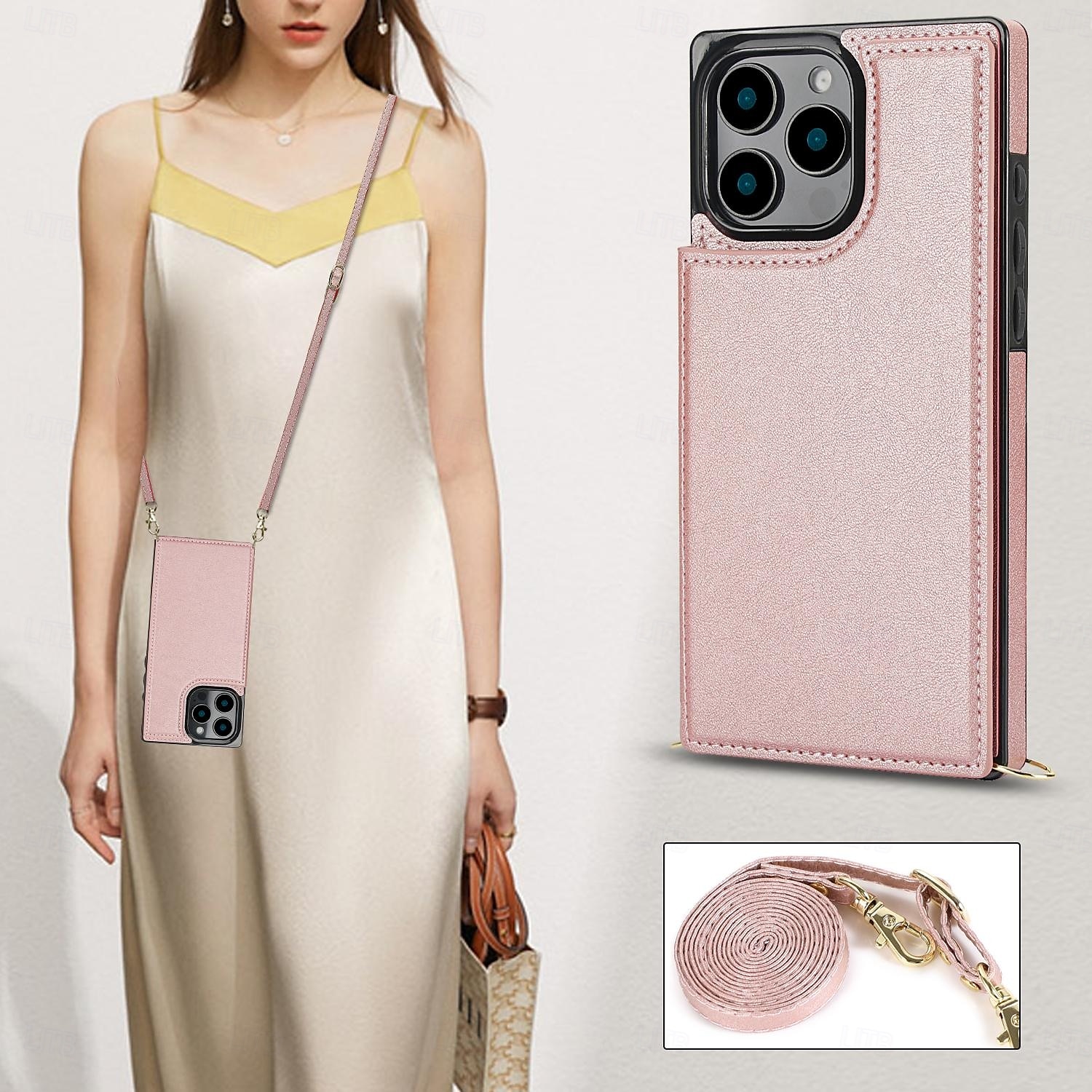 telefon Etui Til iPhone 16 Pro Max Plus iPhone 16 iPhone 16 Plus iPhone 16 Pro iPhone 15 iPhone 15 14 Pro Max Plus Lommebok-kortveske Glidelås med nøkkelbånd Støtte Kontor / Bedrift TPU PU lær 2025 - $17.99 –P5
