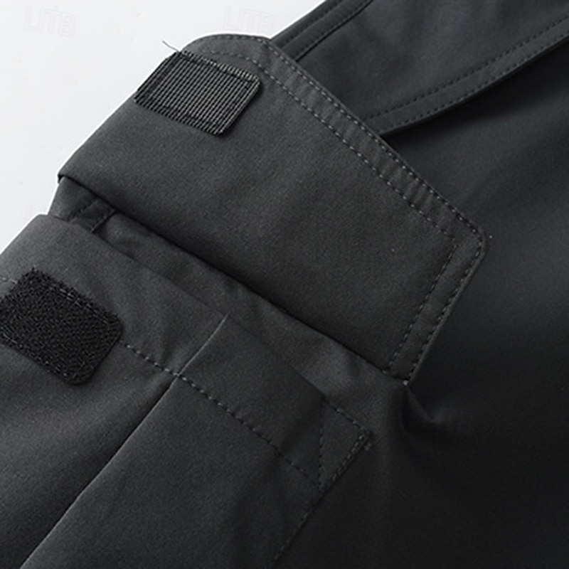 Herren Cargohosen Wanderhosen Regenhose zum Wandern Wasserdichte Hosen Winter Außen Normale Passform Wasserdicht Winddicht Unterteile Tasche Dunkelgrau Schwarz Camping / Wandern Laufen XS S M L XL 2025 - $39.99 –P10