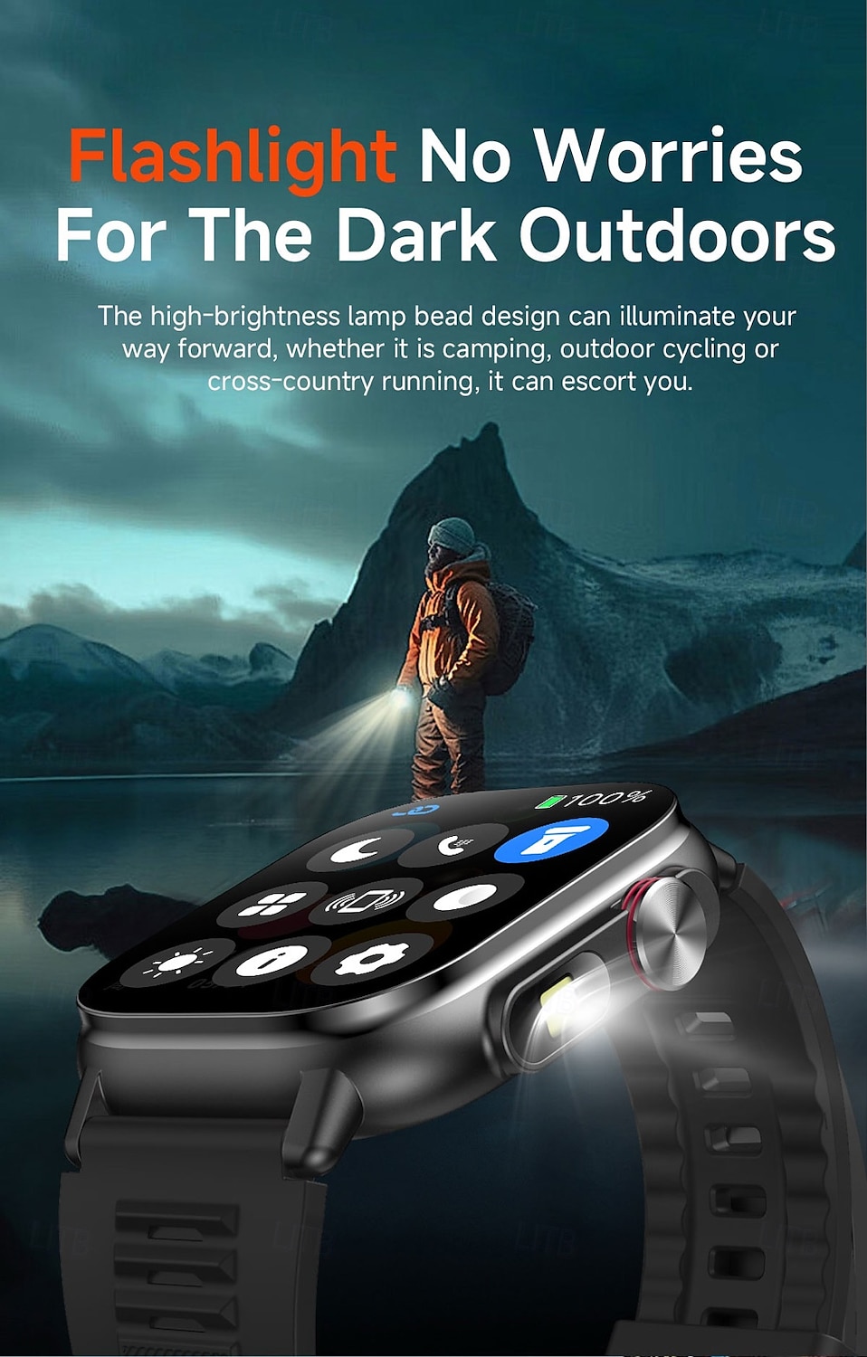 G300 Умные часы 2.01 дюймовый Смарт Часы Bluetooth Педометр Напоминание о звонке Датчик для отслеживания активности Совместим с Android iOS Мужчины GPS Длительное время ожидания Водонепроницаемый IP68 2025 - $51.99 –P10