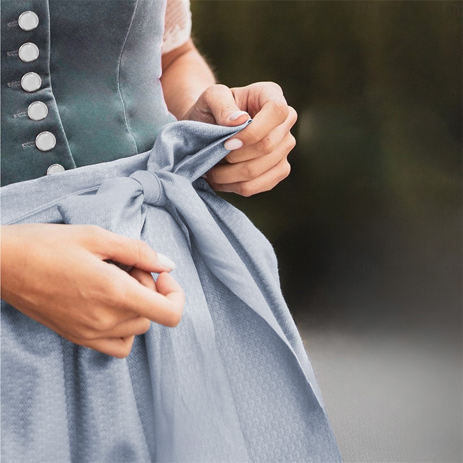 Oktoberfest Beer Oktoberfest Dress Dirndl Trachtenkleider Maid Bavarian German Wiesn Women's Carnival Beer Festival Traditional Style Cloth Dress Apron Without Blouse 2025 - $61.99 –P8