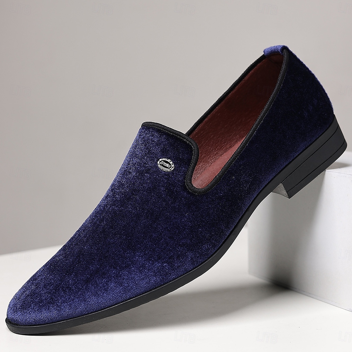 Miesten Mokkasiinit Comfort-huopa Käsintehdyt kengät Kävely Liiketoiminta Urheilullinen Vapaa-aika Mokkanahka Mukava Liukumaton Loaferit Musta Sininen Kesä Kevät Syksy 2026 - $54.99 –P1