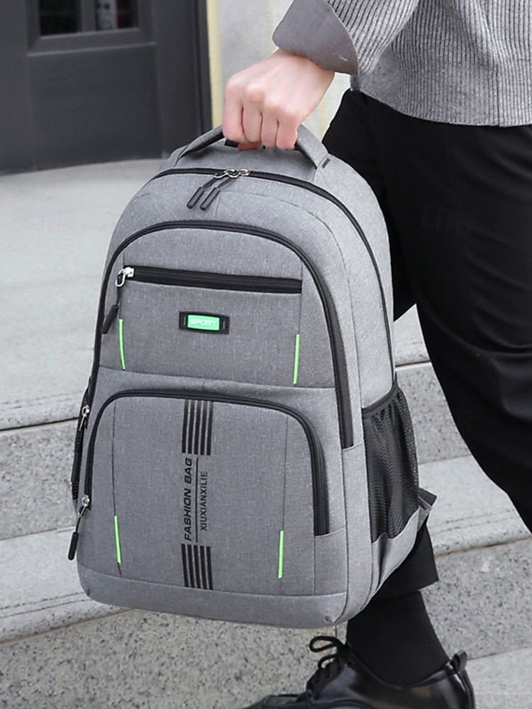 Férfi vízálló és karcálló laptop hátizsák - tartós, nagy kapacitású iskolai és munkahelyi táska diákoknak, szakembereknek és utazóknak 2025 - $24.99 –P1