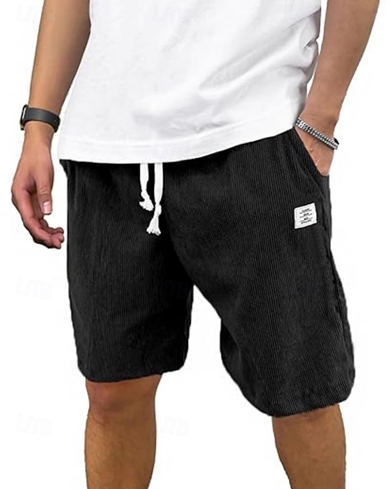 Per uomo Shorts Pantaloncini Estivi Pantaloncini casual Pantaloncini di velluto a coste Tasca Elastico in vita Coulisse Semplice Comodità Traspirante Corto All'aperto Vacanza Canotta sportiva Casual del 2025 a $15.49 –P8