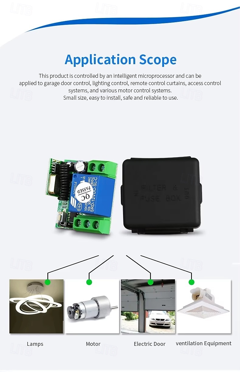 DC12V 1CH RF Wireless Remote Control Switches/Learniang Code Relay Receiver Power ON OFF Switch 433mhz 2025 - $17.99 –P5