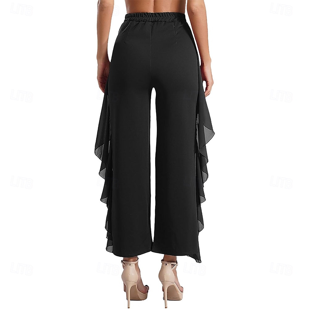 Damen Latein Tanzhose Tango Salsa Samba Tanzhose Rock fließende Hose Bauchtanzhose 2025 - $22.99 –P2