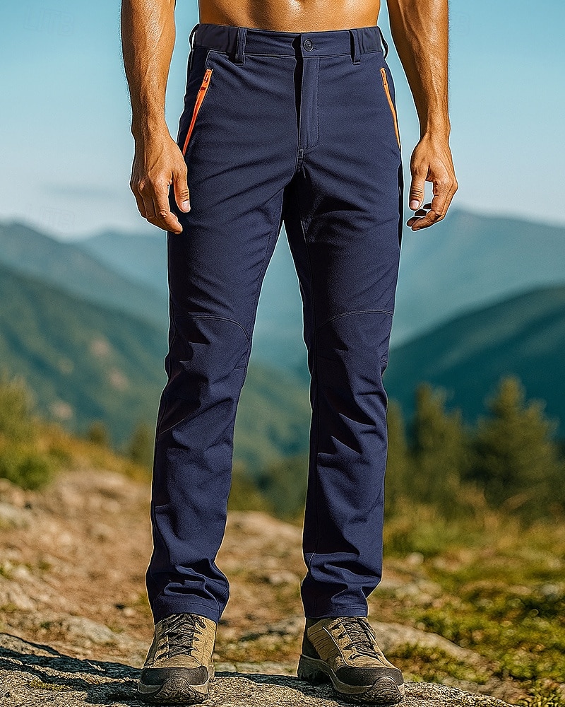 Herren Wanderhosen Regenhose zum Wandern Außen Normale Passform Wasserdicht Winddicht Leicht Unterteile Tasche Schwarz Armeegrün Camping / Wandern Laufen S M L XL XXL 2025 - $19.99 –P5