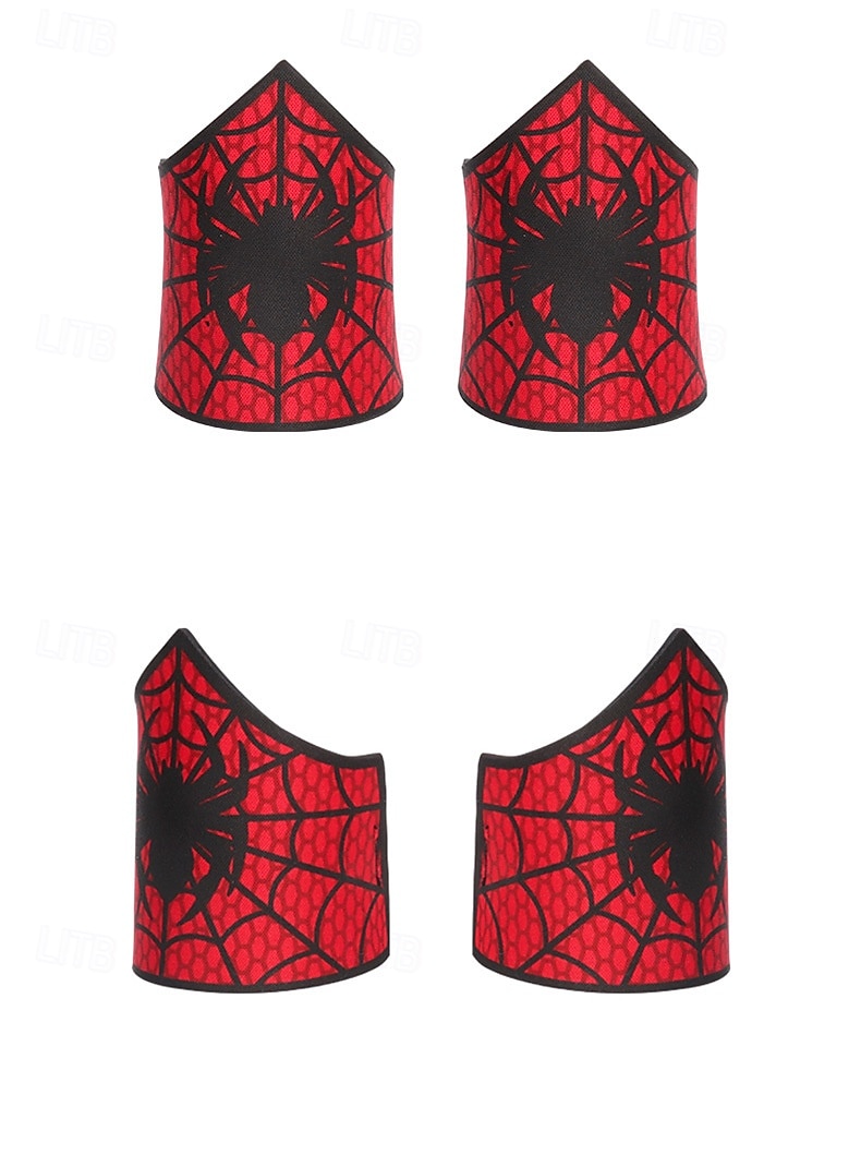 Mask Arm Guards Spider Superhero Half Face Kid's Unisex Boys' Halloween Carnival Party Performance Dress Up 2026 - $12.49 –P4