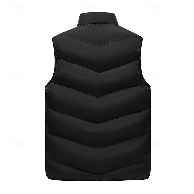 Муж. Жилет для туризма и прогулок Зимнее пальто Флисовый жилет Жилет-пуховик Тепловой жилет Зима Осень на открытом воздухе Сохраняет тепло Жилет Охота Рыбалка Восхождение Черный Желтый Оранжевый 2026 - $48.99 –P5