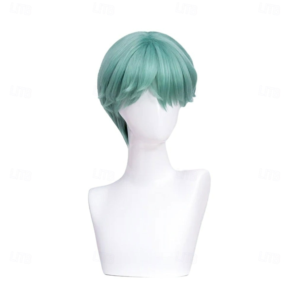 Filme anime kpop caçadores de demônios cosplay bebê peruca curta verde de 2025 por €16.51 –P3