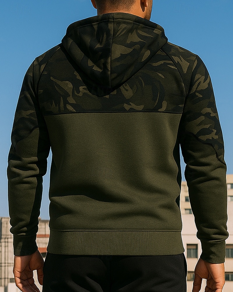 Per uomo Top casual Felpa con cappuccio Felpe Con cappuccio Manica Lunga Top Athleisure Mimetico Protezione Solare Antivento Escursionismo Allenamento Atletico abbigliamento sportivo Abbigliamento del 2025 a $23.99 –P2