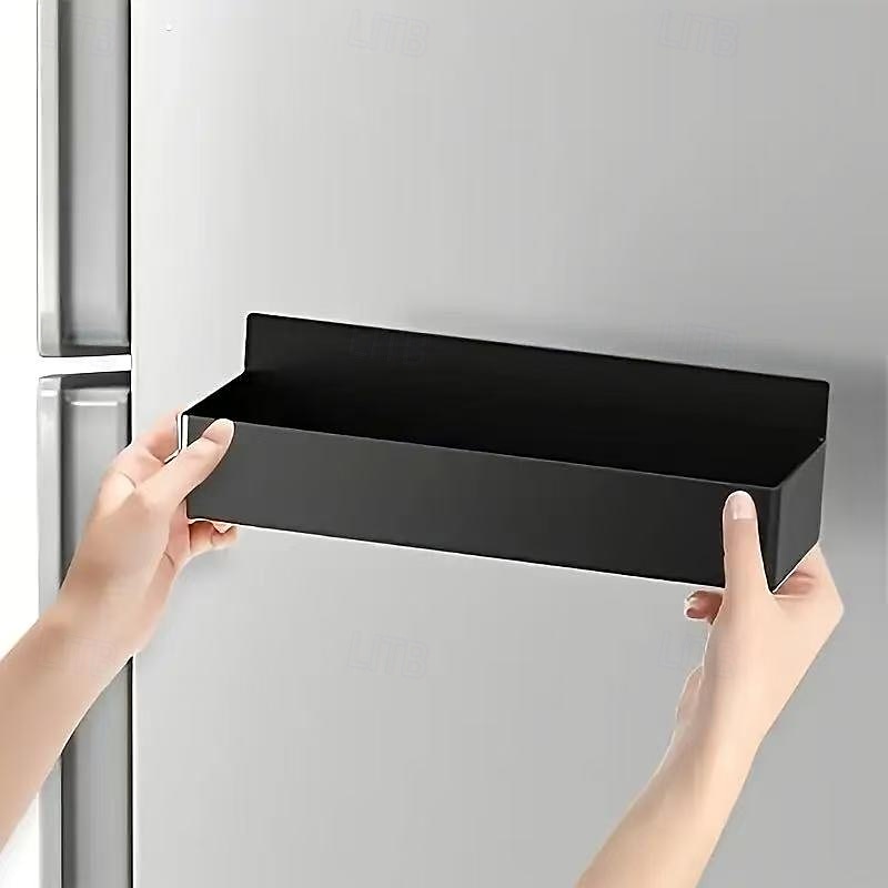 2pcs Large Magnetic Storage Baskets, No Drilling or Adhesive, Removable Multi-Purpose Racks for Fridge, Microwave, Washer Side, Magnetic Spice Organizer for Kitchen 2025 - $18.99 –P11