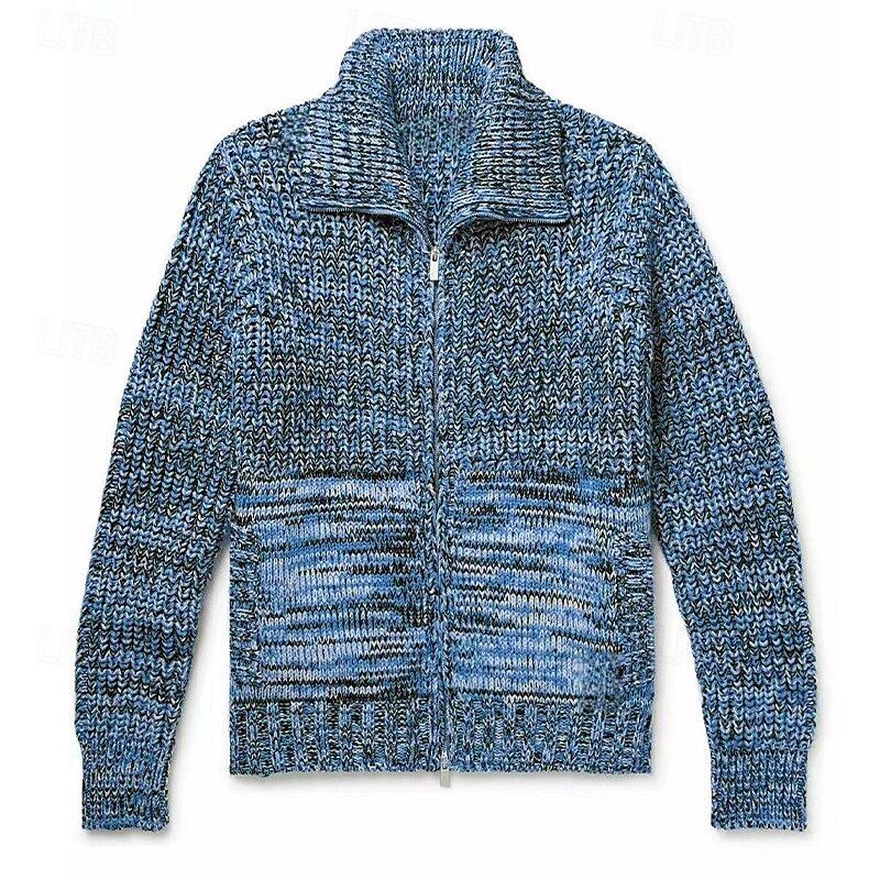 Per uomo Felpa Cardigan A Coste Maglia Top Regolari Lavorato a maglia Semplice Colletto ripiegato Vacanza Moda Casuale Abbigliamento quotidiano Abbigliamento Primavera & Autunno Nero Rosso M L XL del 2025 a $44.99 –P4