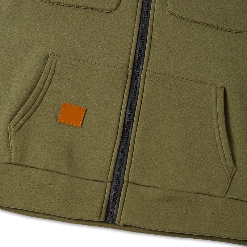 Hombre Sudadera Sudadera con capucha y cremallera completa Sudadera con capucha de lana Sudadera táctica con capucha Negro Rosa Verde Ejército Burdeos Azul Piscina Con Capucha Plano Cremallera 2025 - $23.99 –P10