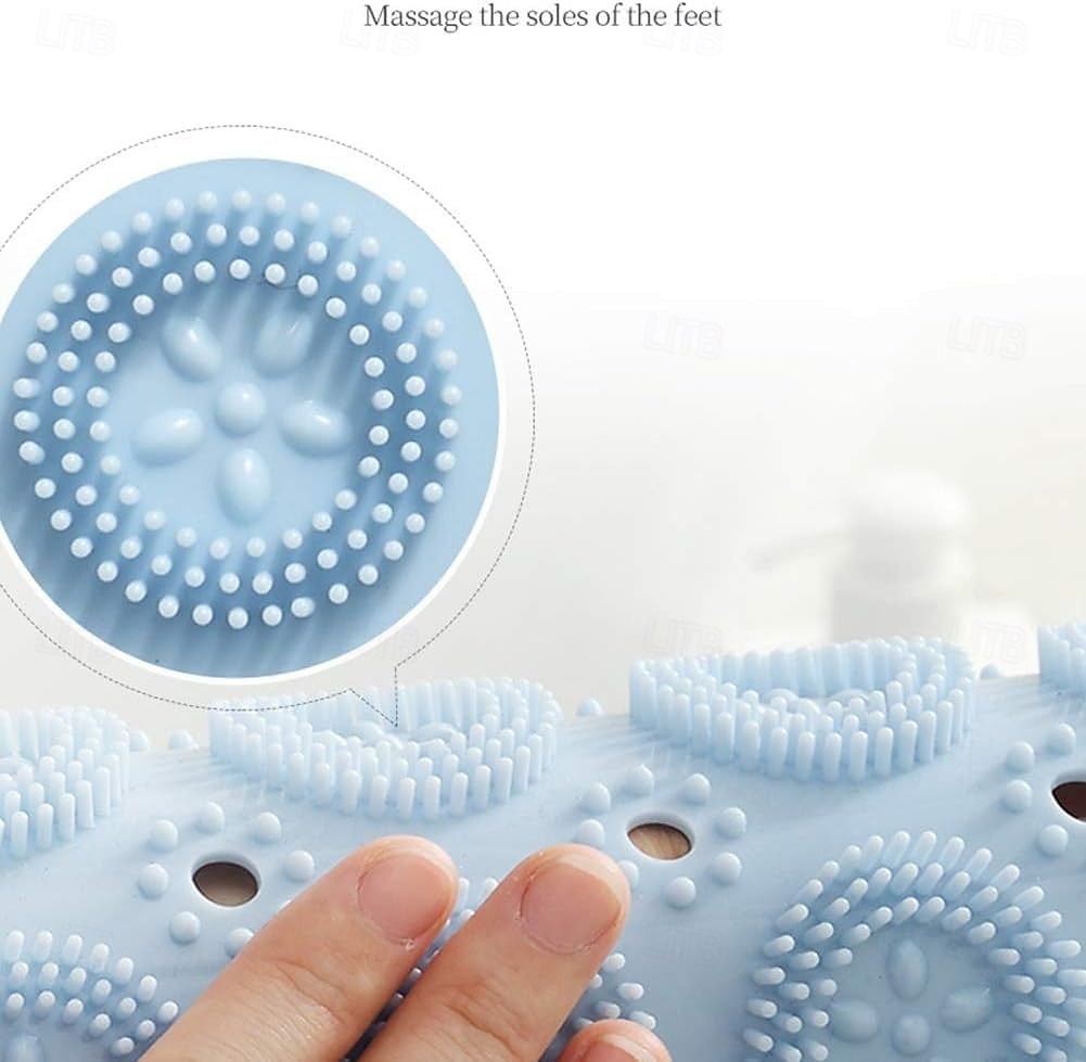 Shower Mat, Round Shower Stall Mat, PVC Bathtub Mat, Non Slip Bath Mat with Suction Cups and Drain Holes, Machine Washable for Bathroom Bathtub Swimming Pool 2026 - $15.99 –P7