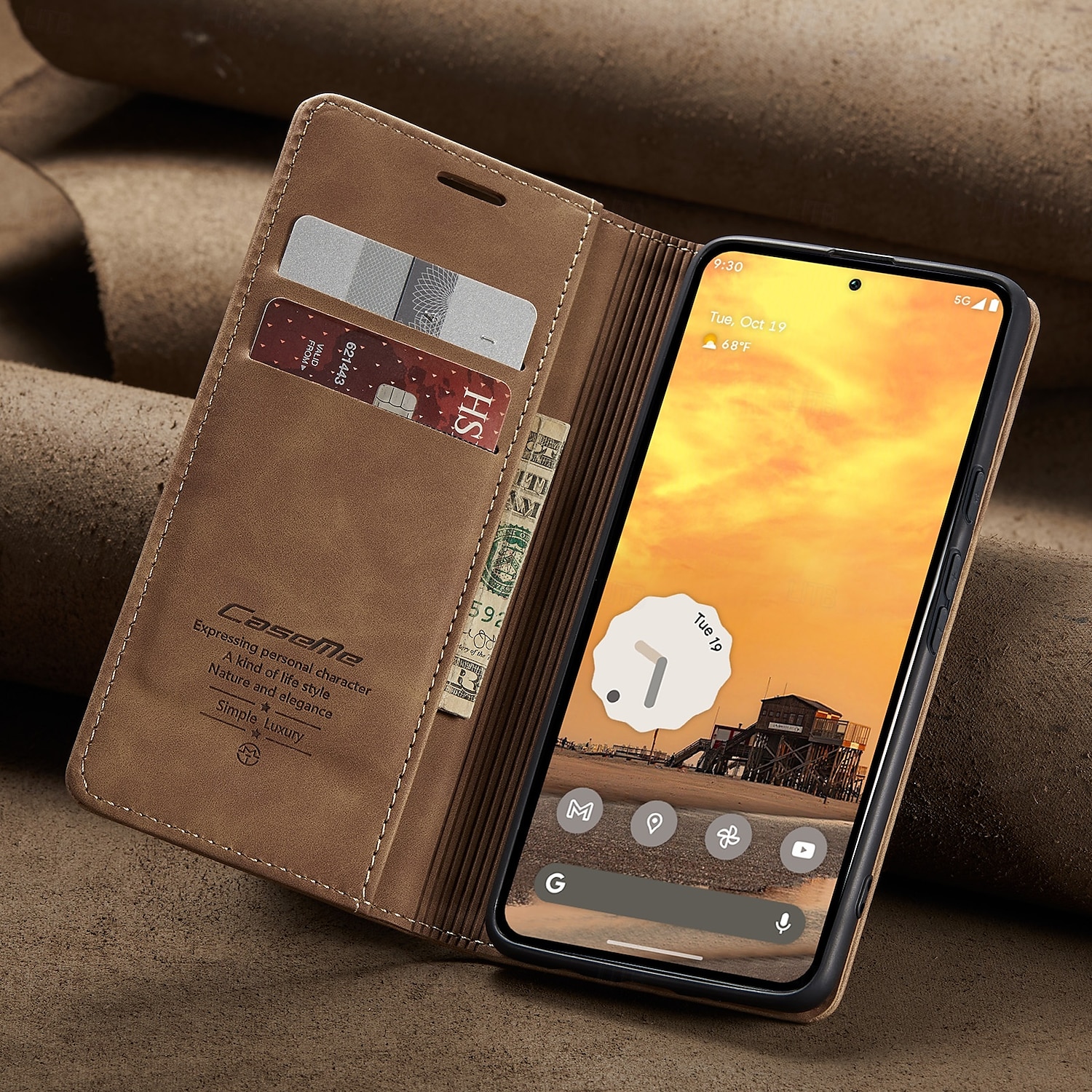 2025年 電話 ケース 用途 グーグル ピクセル9プロ ピクセル9プロXL Pixel 8 ピクセル9 Pixel 7 Pixel 6 ウォレットカードケース フリップカバー キックスタンド 耐衝撃 TPU PUレザー  コレクション – $12.99 –P4