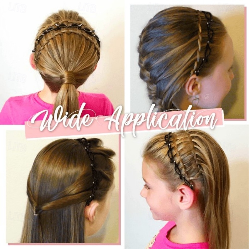 2 db-os dupla frufru frizura hajtű, többrétegű üreges fonott fejpánt, dupla rétegű frufru csatos hajpánt, divatos keresztbe tett hajkarika nőknek és lányoknak 2026 - $11.99 –P7