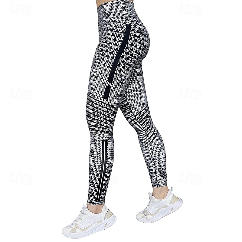 Damskie Legginsy capri Legginsy do jogi Wyszczuplenie brzucha Wysoka talia Siłownia Taniec Obuwie sportowe Doły Czarny Biały Niebieski Jesień Sport Odzież sportowa Ścisłe dopasowanie 2026 - $12.99 –P9