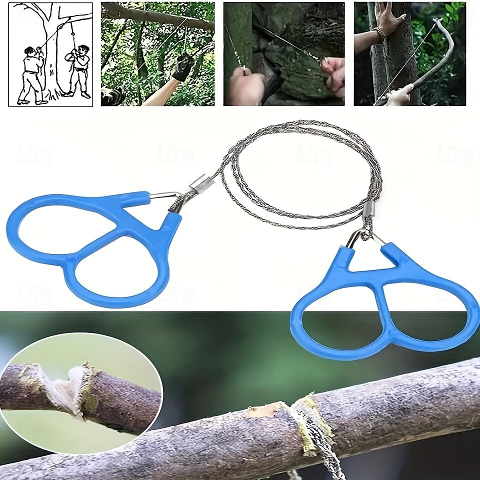 1 mini tronçonneuse de poche - scie à fil de survie portable pour le camping en plein air, la chasse, le jardinage, les situations d'urgence - conception compacte, légère, durable, facile à utiliser de 2025 ? $7.99 –P3
