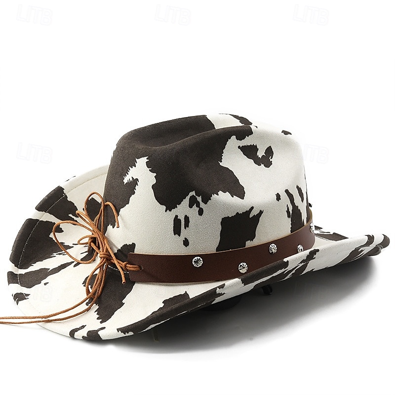 Cappello da cowboy retrò in denim con tesa larga, 1 pezzo, cinturino in omaggio, resistente alla deformazione, adatto per attività all'aperto del 2025 a $51.99 –P8