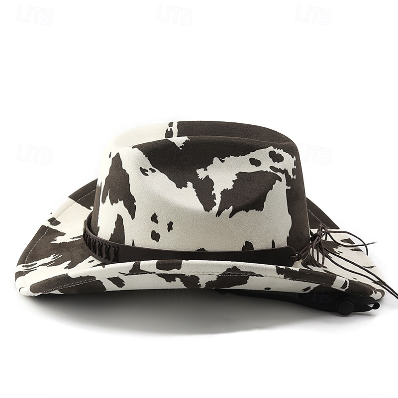 Cappello da cowboy retrò in denim con tesa larga, 1 pezzo, cinturino in omaggio, resistente alla deformazione, adatto per attività all'aperto del 2025 a $51.99 –P10