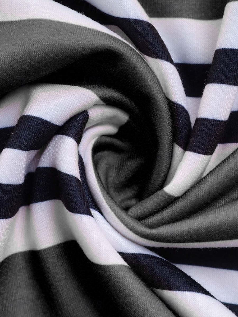 Pentru femei Hanorac pulover Geometric Dungi Casual Manșon Lung Stil Nautic Topuri obișnuite Stradă Zilnice Imprimeu Negru Verde Deschis Roșu-aprins Portocaliu Toamnă Iarnă 2025 - $39.99 –P8
