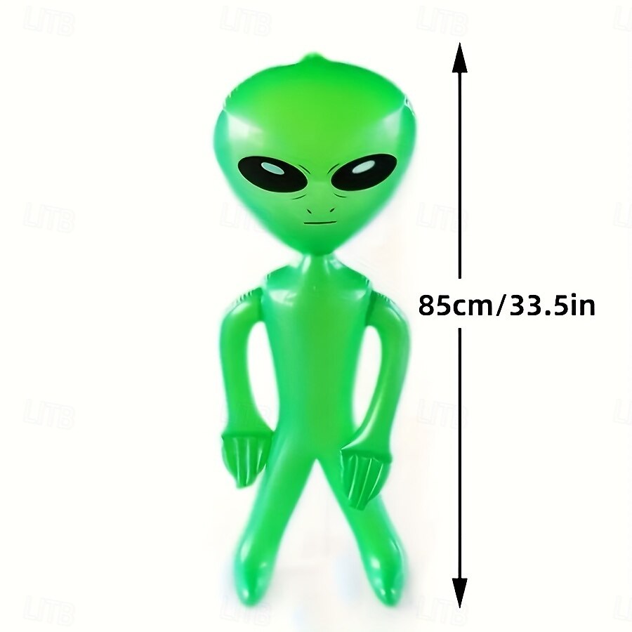 3 figuras inflables alienígenas coloridas para decoración festiva de Halloween con calabazas y telarañas. &Linternas de 85 cm/33,5 pulgadas: perfectas para celebraciones espeluznantes, de plástico 2025 - $27.99 –P2