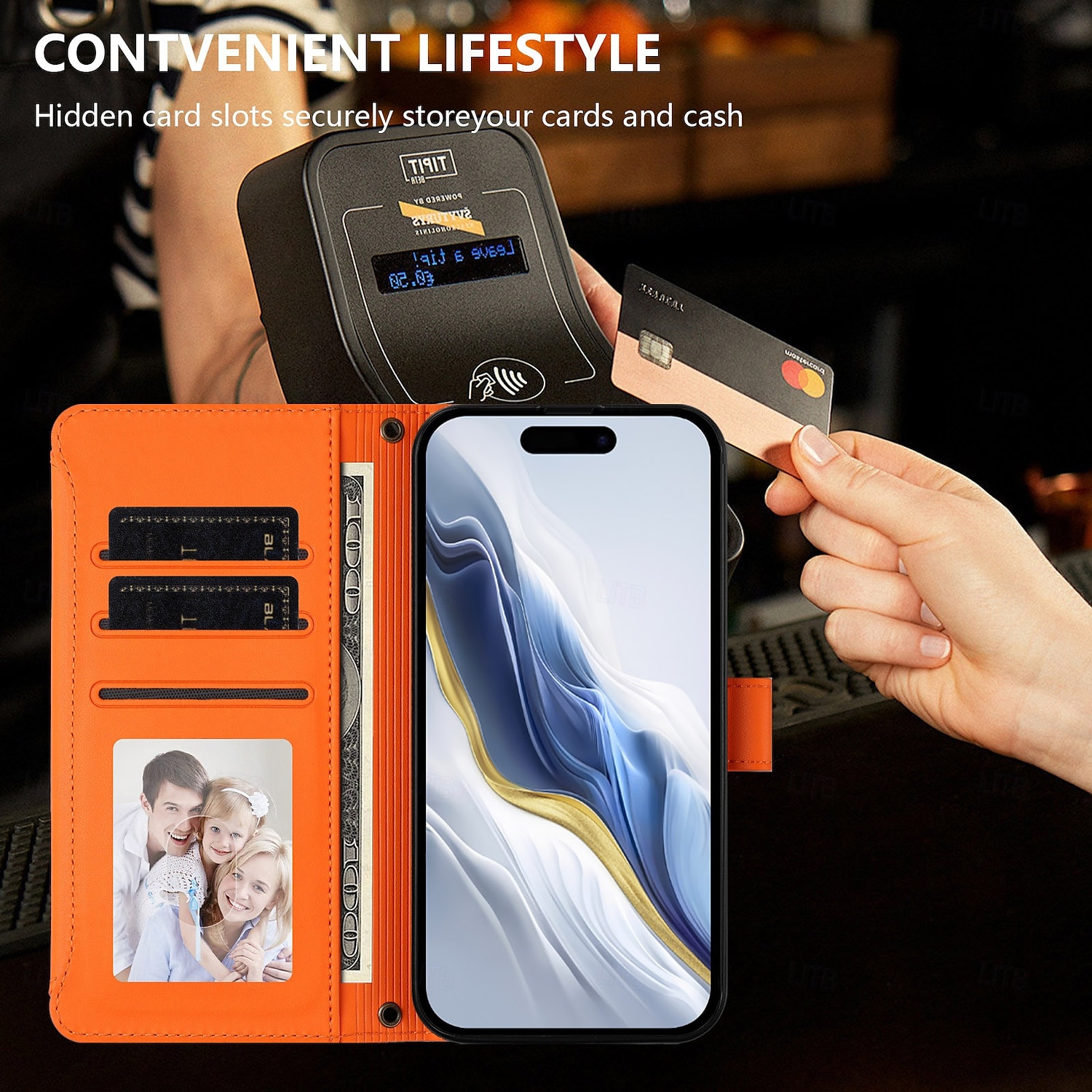 2025年 電話 ケース 用途 iPhone 16 Pro Max プラス iPhone 16 iPhone 15 14 Pro Max Plus iPhone 16e iPhone 13 Pro Max Mini iPhone 13 Mini バックカバー スタンド付き 全身保護 リストストラップ付き レトロ風 TPU PUレザー  コレクション – $15.99 –P13