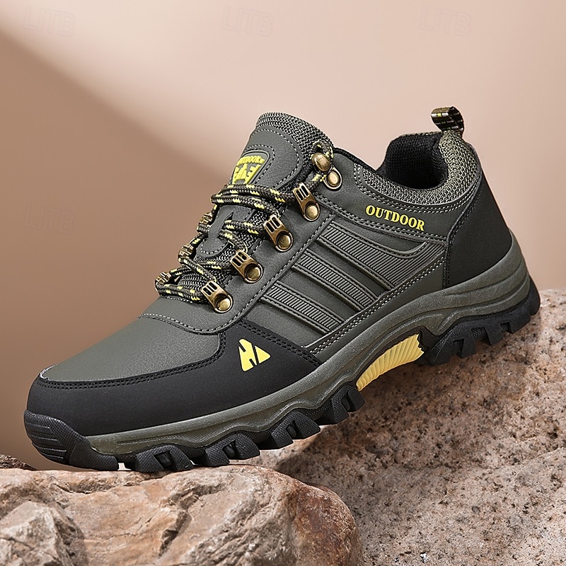 2025年 頑丈なトレッドを備えたメンズアウトドアハイキングシューズ、ウォーキング、キャンプ、荒野の旅行に最適な通気性のあるトレイルスニーカー  コレクション – $42.99 –P3