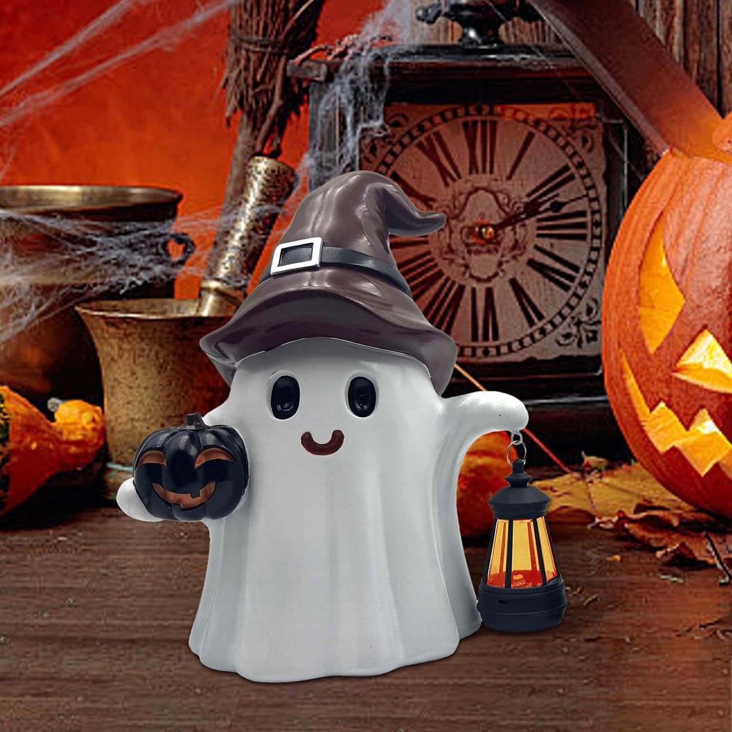 1 ks halloween venkovní solární vodotěsná lucerna duchů vnitřní a venkovní nádvoří zahradní cesta terasa restaurace ložnice dekorativní světlo krajinářské světlo 2025 - $23.99 –P4