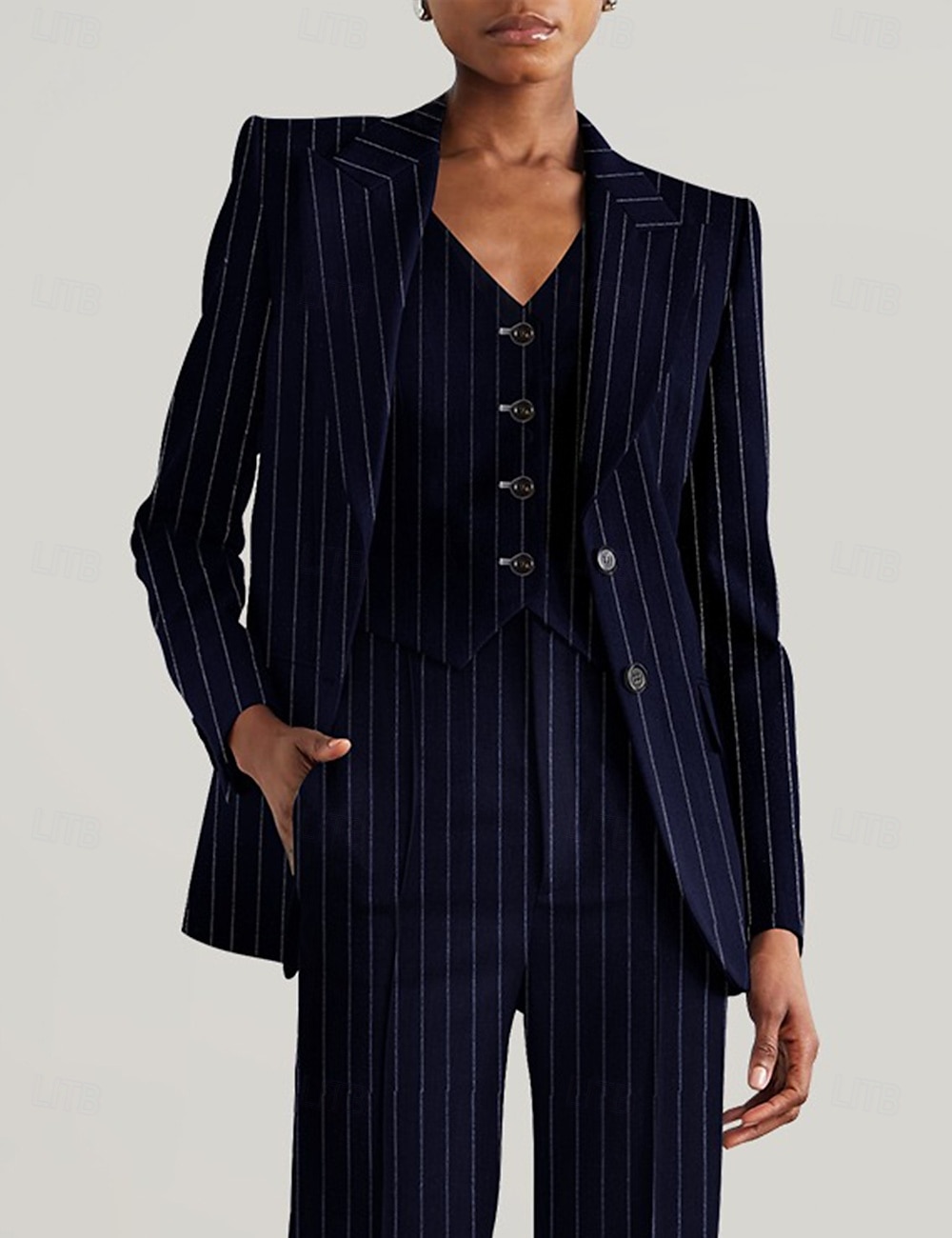 damesblazers moeder van de bruid elegante lange mouwen met knopen effen kleur 2025 - $99.99 –P13