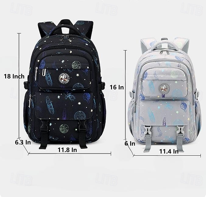 galaxismintás gyerek hátizsák több zsebes kialakítással – könnyű, vízálló iskolatáska fiúknak, ideális általános iskolásoknak és mindennapi használatra 2025 - $32.99 –P1