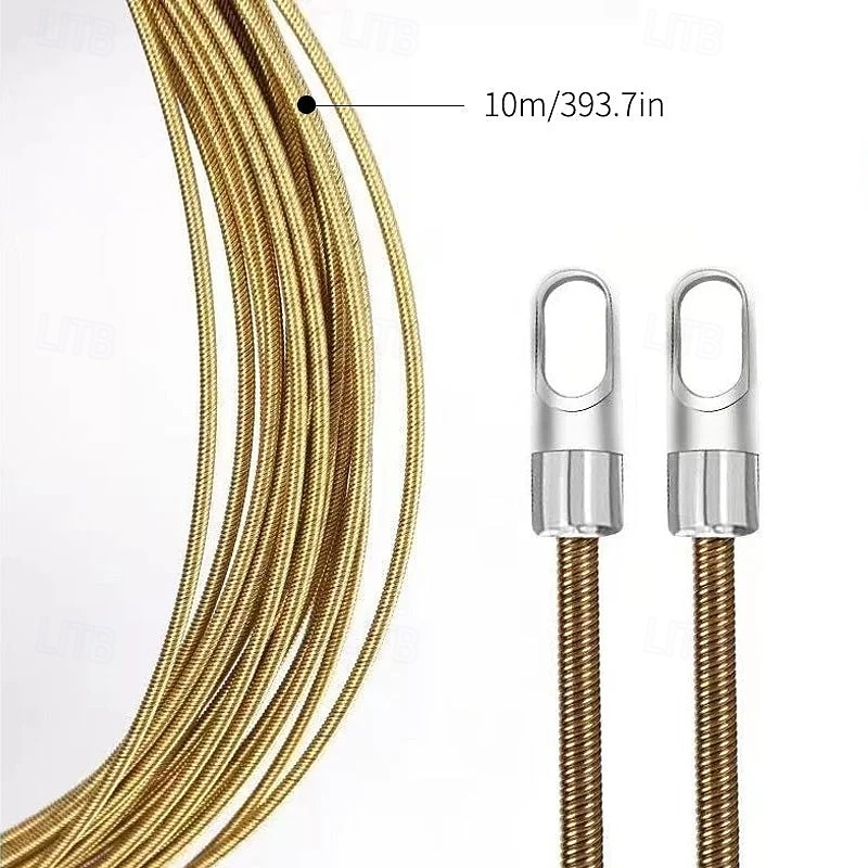 Dispositif universel d'enfilage de fil, outil d'extraction de câble d'électricien, enfileur de fil pour conduits et canaux muraux, guide-fil en acier durable pour l'installation de câbles électriques de 2025 ? $12.99 –P12