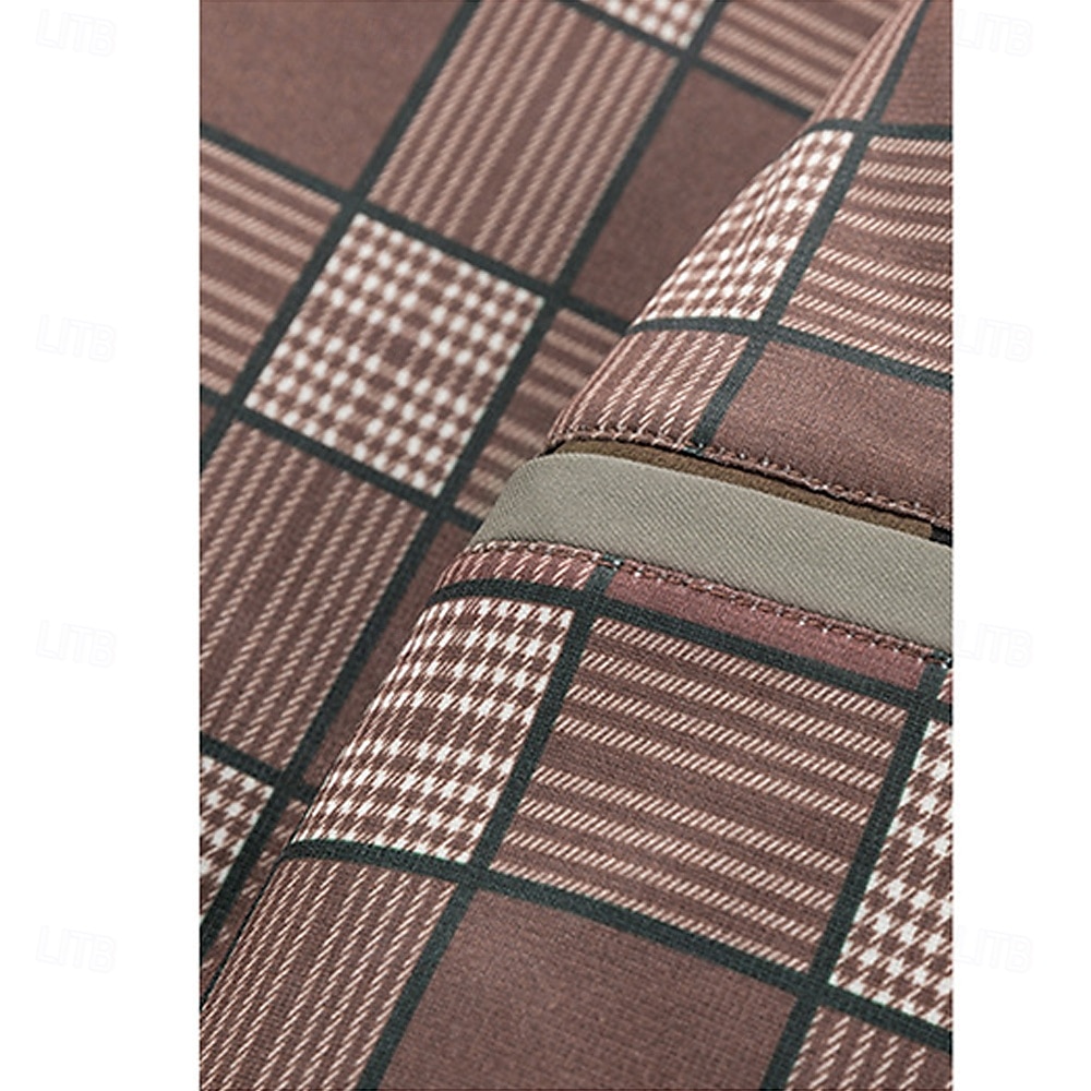 Herr Trenchcoat Formell Kontor Vår Höst Många årstider Polyester Ytterkläder Kläder Elegant Dagligen Ensfärgat Vik-över krage Enkelknäppt 2025 - $100.99 –P11