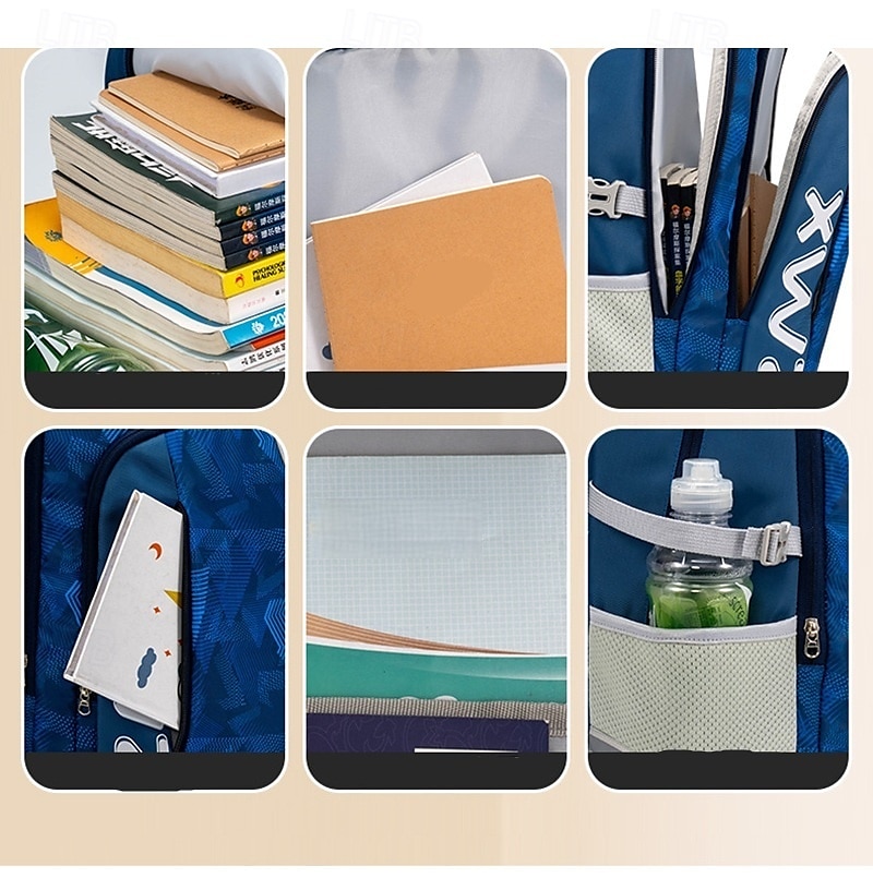 Kids' Large School Backpacks – Lightweight Zipper Bookbags with Side Mesh Pockets for Boys and Girls 2025 - $34.99 –P2