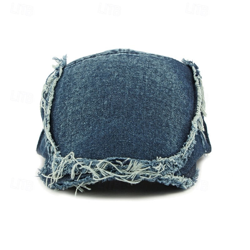 Herren Schiebermütze Ascot-Hut Zeitungsjungenmütze Blau Dunkel Blau Jeansstoff Mode Lässig Straße Täglich Einfach Verstellbar Sonnenschutz Atmungsaktiv 2025 - $11.49 –P2
