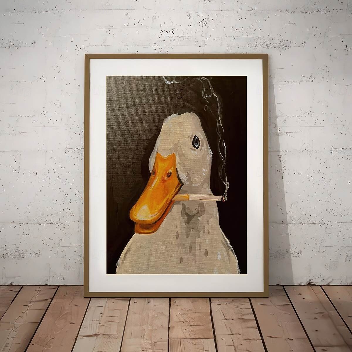 1pc Duck Fun Illustration Poster Creative Idea Poster Wall Art Wall Decor Canvas Art Wall Art Painting Canvas Wall Art For Living Room Bedroom Painting Decor No Framed 2026 - $12.99 –P5
