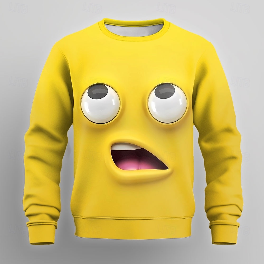 Hombre Caricatura 3D Sudadera Sudadera Manga Larga Camisa de entrenamiento Cuello Barco Casual Punk y gótico Impresión 3D Fiesta Ropa de calle Todas las Temporadas 2025 - $26.99 –P6