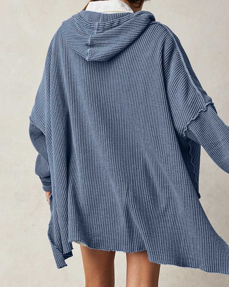 Per donna Felpa con cappuccio Semplice Moderno Casual Manica Lunga Con Cappuccio Top Regolari Ferie Uscire Tasca Nero Blu Viola Marrone Beige Autunno del 2025 a $26.99 –P3