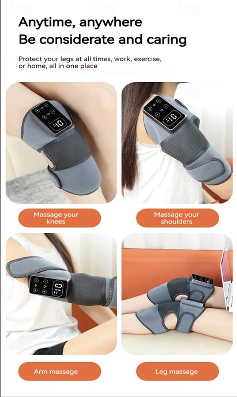 Massaggiatore multifunzione per gambe e ginocchia, riscaldamento articolare, massaggio vibrante, supporto per gomiti e spalle, ginocchiera termica per la circolazione sanguigna. del 2025 a $19.99 –P7